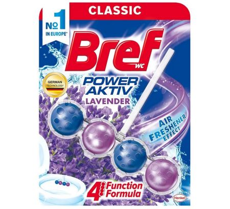Освіжувач для унітазу Bref Сила Актив 4в1 кульки 50г Лаванда 10шт/ящ 51455