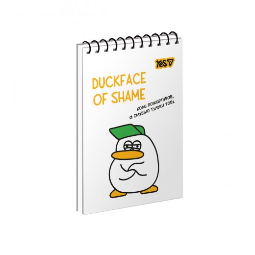 Зошит для записів Yes А7/80 од.спіраль "Duckface Mood" ВДЛ 152529