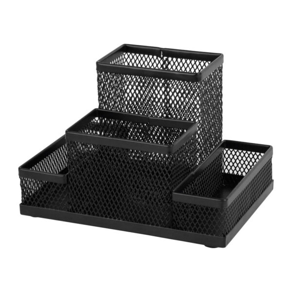 Підставка-органайзер 155x103x100мм металева, чорна 2117-01-А