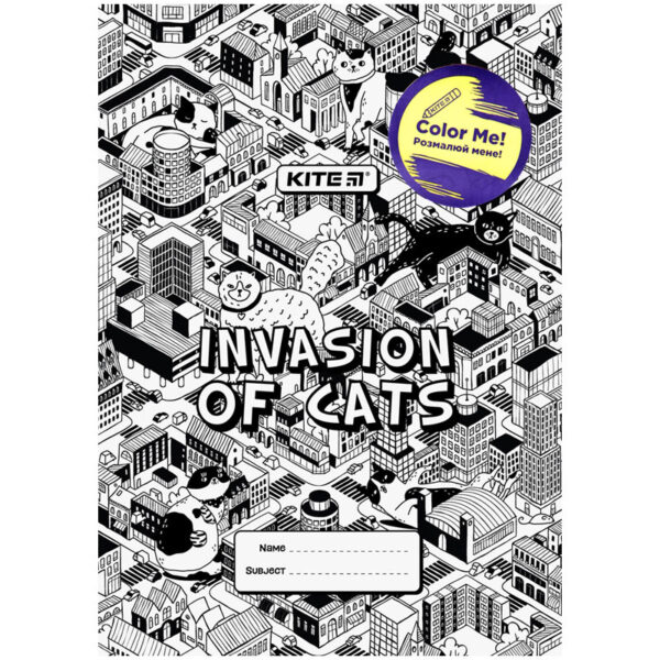 Обкладинка - розмальовка, А4+, PVC Invasion