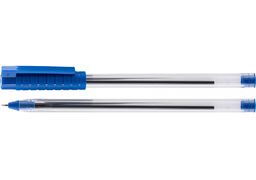 Ручка кулькова OPTIMA O15692 HYPE T 1,0 mm. Корпус прозорий, пише синім
