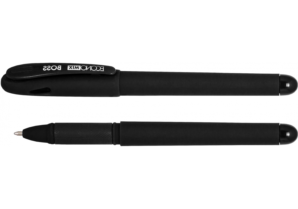 Ручка гелева ECONOMIX BOSS E11914-01 1 мм, чорна