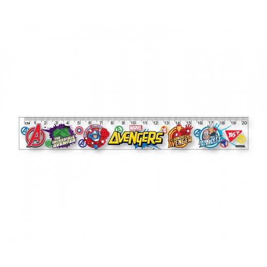 Лінійка 20см YES Marvel.Avengers