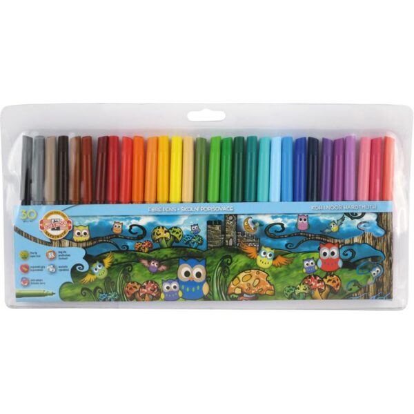 Фломастери 1012ЕТ "Совенята", набір 30 кол, поліет 1012ET/30