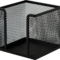 Бокс для паперу 10*10*10 см Buromax BM6215-01 металевий, чорний
