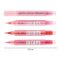 Набір маркерів акварельних SANTI Glitter Brush, відтінки червоного, 3 шт/уп.