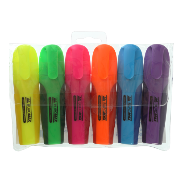Набір маркерів текстових 6 кольорів Buromax BM.8904-94 Neon