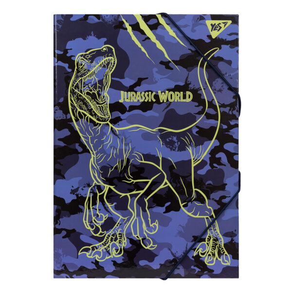 Папка для праці YES картонна А4 "JURASSIC WORLD"ПОЗИТИВ