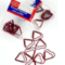 Скріпка-сердечко  8шт метал 1071