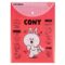 Папка-конверт YES А4 на кнопці "Line Friends. Cony" вертикальна
