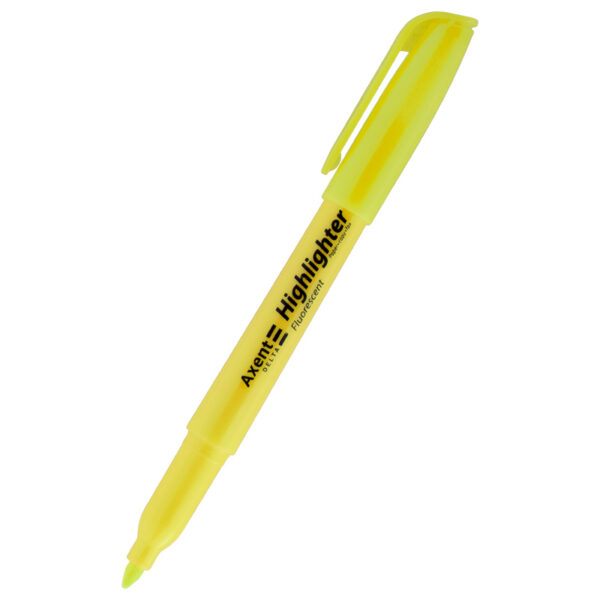 Маркер Highlighter D2503, 2-4 мм клиноподібний жовтий