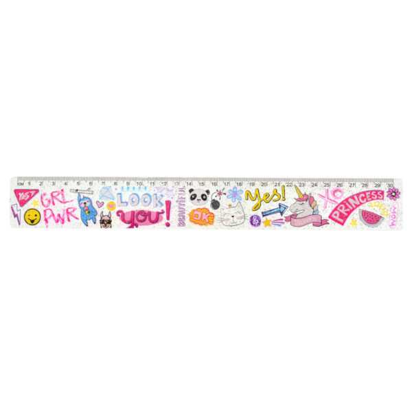Лінійка пласт 30 см YES 370505 Be yourself