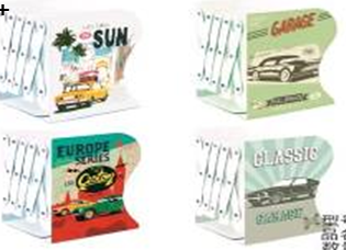 Підставка-тримач для книг металева 20,8*18,8см "Cars" 666-769-B