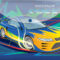 Папка на кнопці А4 пластикова YES 491617 Speed car