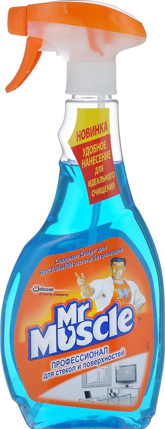 Засіб миючий для скла Містер Мускул 500мл курок синій