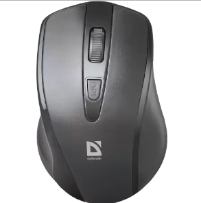 Миша бездротова Defender Datum MM-265, Black, USB, оптична, 800/1200/1600 dpi, 4 кнопки, 2xAAA, мініатюрний наноприймач (52265)