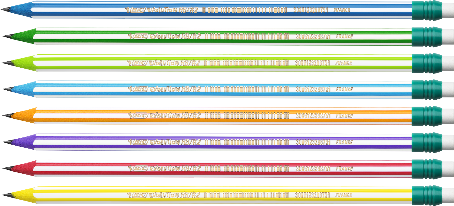 Олівець чорнографітовий "Єволюшн Стріпс", з гумкою bc8960342