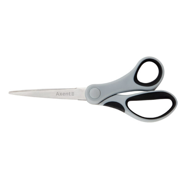 Ножиці 18см Axent Duoton сіро-чорні 6301-01-A