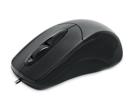 Миша REAL-EL RM-207, Black, USB, оптична, 1000 dpi, 3 кнопки, 1,2 м