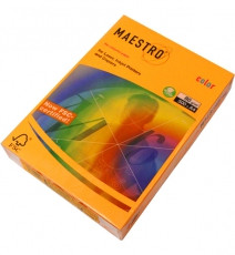 Папір кольоровий А4 80г/м 1арк Maestro Color Neon Orange помаранчевий