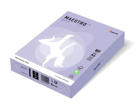 Папір кольоровий  А4 80 г/м 500 арк.  Maestro Color Trend LA12 Lavender бузковий