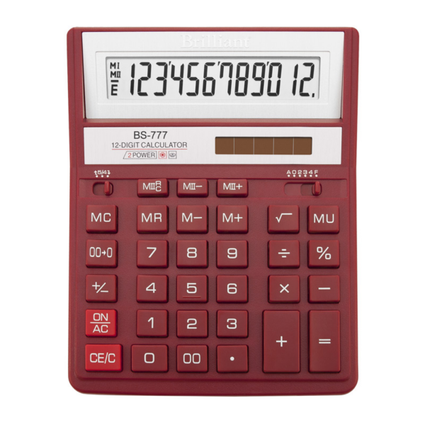 Калькулятор BRILLIANT BS-777RD 12р.,червоний