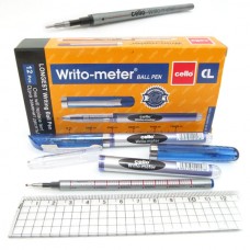 Ручка кулькова Cello "Writometer" 743 синя, 10 км