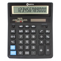 Калькулятор Optima О75575, 12 розрядів, розмір 203*158*30.5 мм