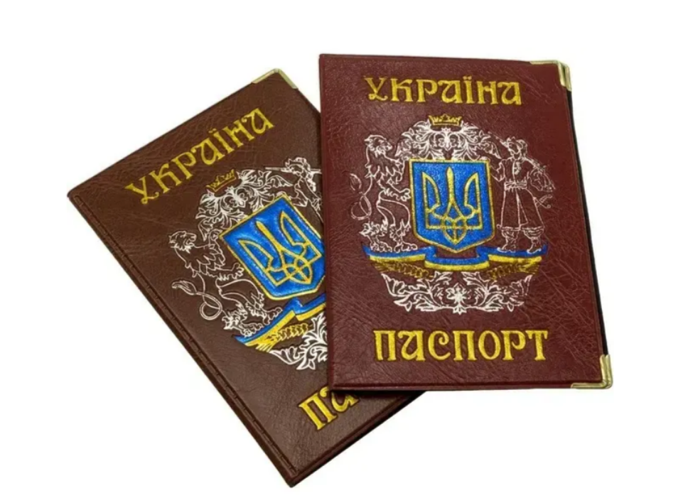 Обкладинка для паспорту України шкірзам "Козак" 130-Па 80350