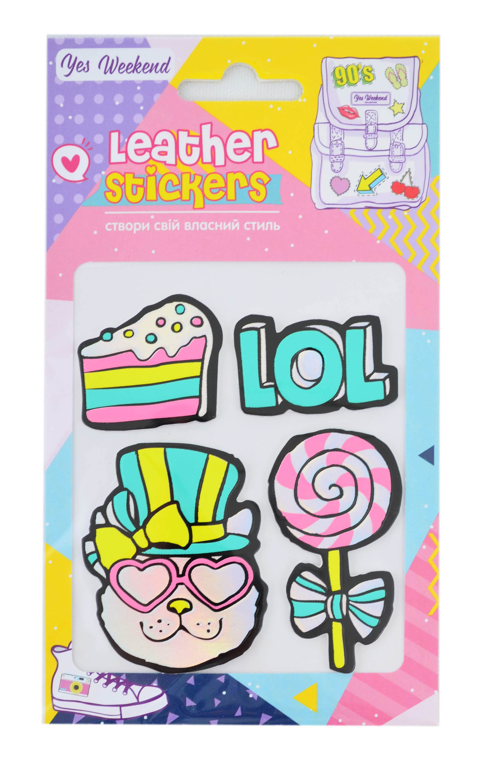 Набір наклейок YES Leather stikers "Sweets"