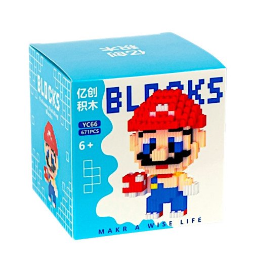 Конструктор дитячий 3D фігурка піксельний YC66
