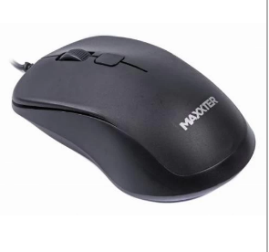 Миша Maxxter Mc-3B01, Black, USB, оптична, 1000 dpi, 4 кнопки, 1.8 м
