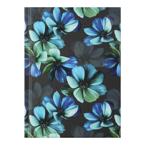 Блокнот А6 64арк клітинка Buromax FLORA BM.24614102-01 бірюзовий