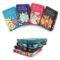 Блокнот А6  на гумці "Квіти" А6, 9*14см, 80G, 80P, лін mix4