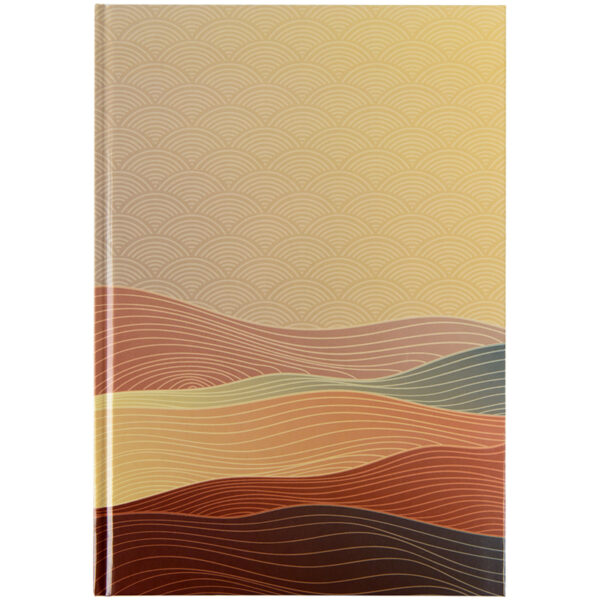Книга записна А4 Waves 96арк., кліт., бронзова 8422-563-A