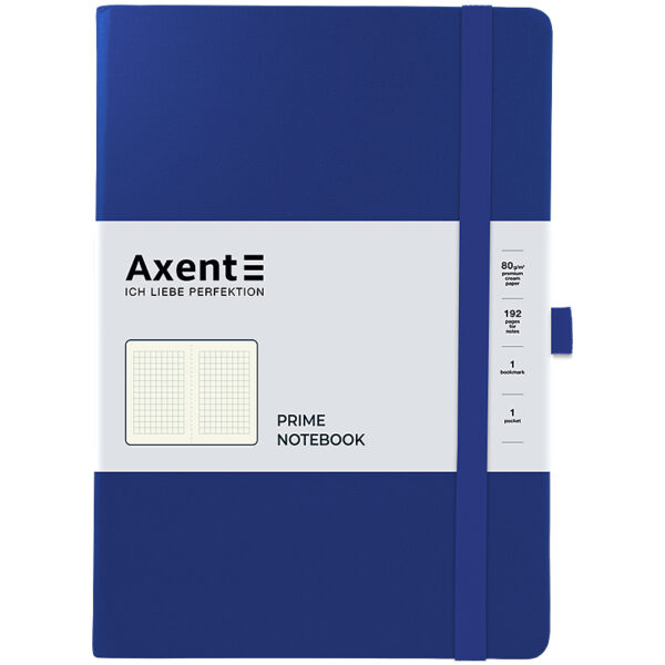 Книга записна Partner Prime, 145*210, 96арк, кліт, клас.синя 8305-38-A