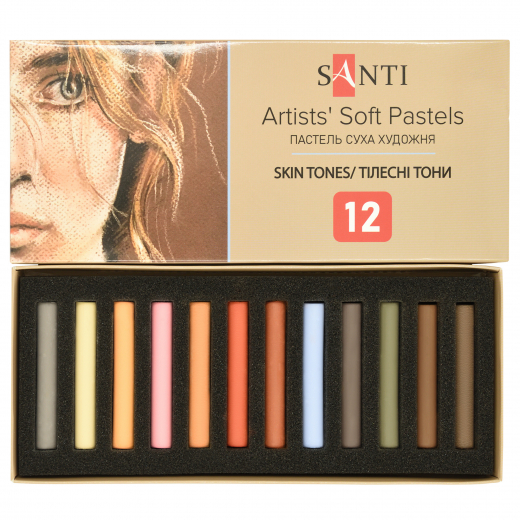 Пастель суха худож. Santi "Skin Tones", 12 кол. 353697