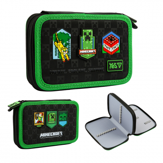 Пенал твердий Yes подвійний HP-01 Minecraft Adventure 533718