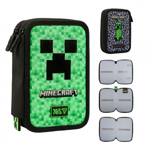Пенал твердий Yes потрійний HP-05 Minecraft TNT 533749