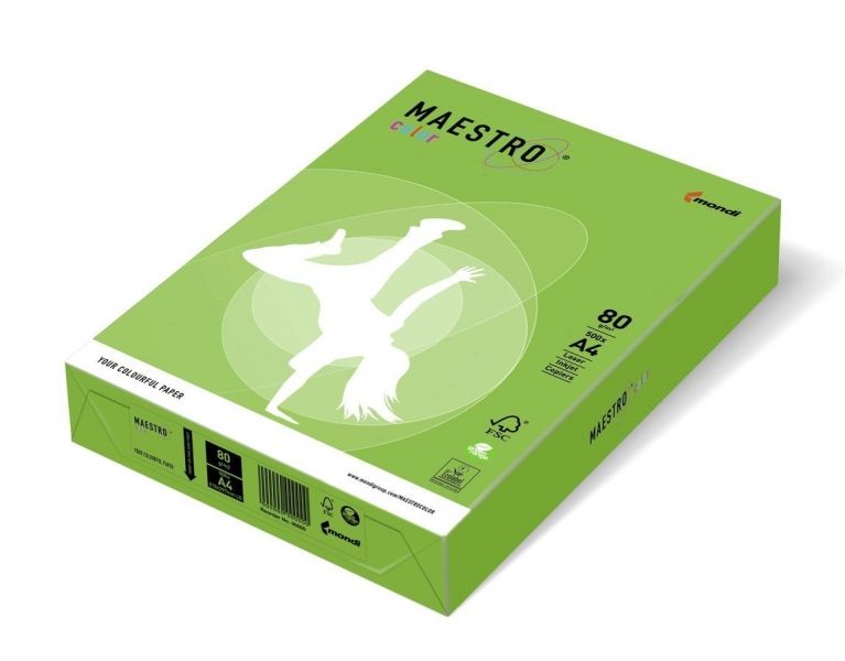 Папір кольоровий А4 80 г/м Maestro Color Intensive MA42 Spring Green зелений 500арк