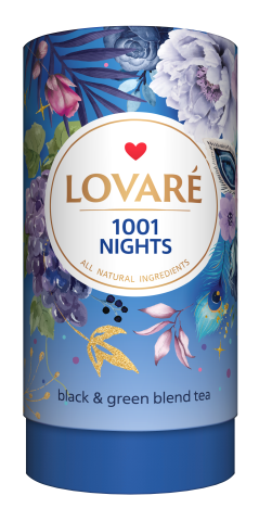 Чай бленд чорного та зеленого 80г, лист, "1001 Nights", LOVARE lv.15563