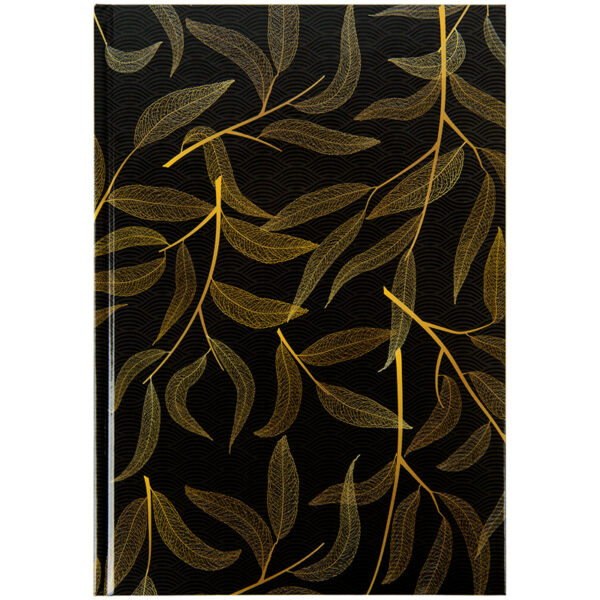 Книга записна А4 Waves 96арк., кліт., чорна 8422-561-A