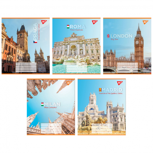 Зошит 24арк клітинка YES 767018 Greatest cityes