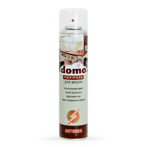 Аерозоль поліроль для меблів Domo 250мл Антипил XD11028