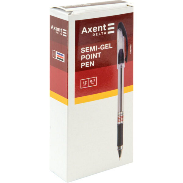 Ручка масляна Axent Delta 2062, червона