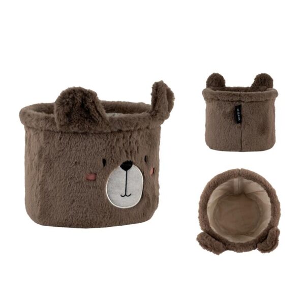 Кошик для зберігання 3100 Sweet Bear 30х25 см, плюшевий K24-3100M-3