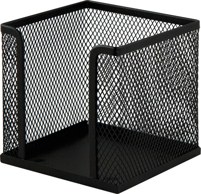 Бокс для паперу 10*10*10 см Buromax BM6215-01 металевий, чорний