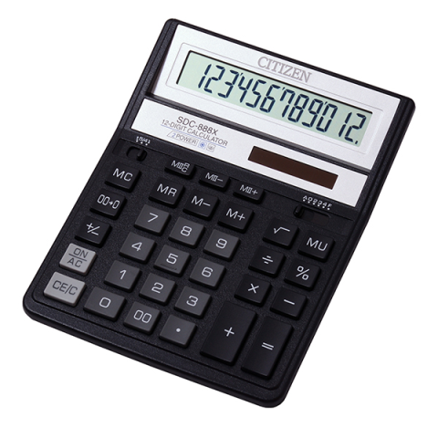 Калькулятор CITIZEN SDC-888 ХBK  чорний