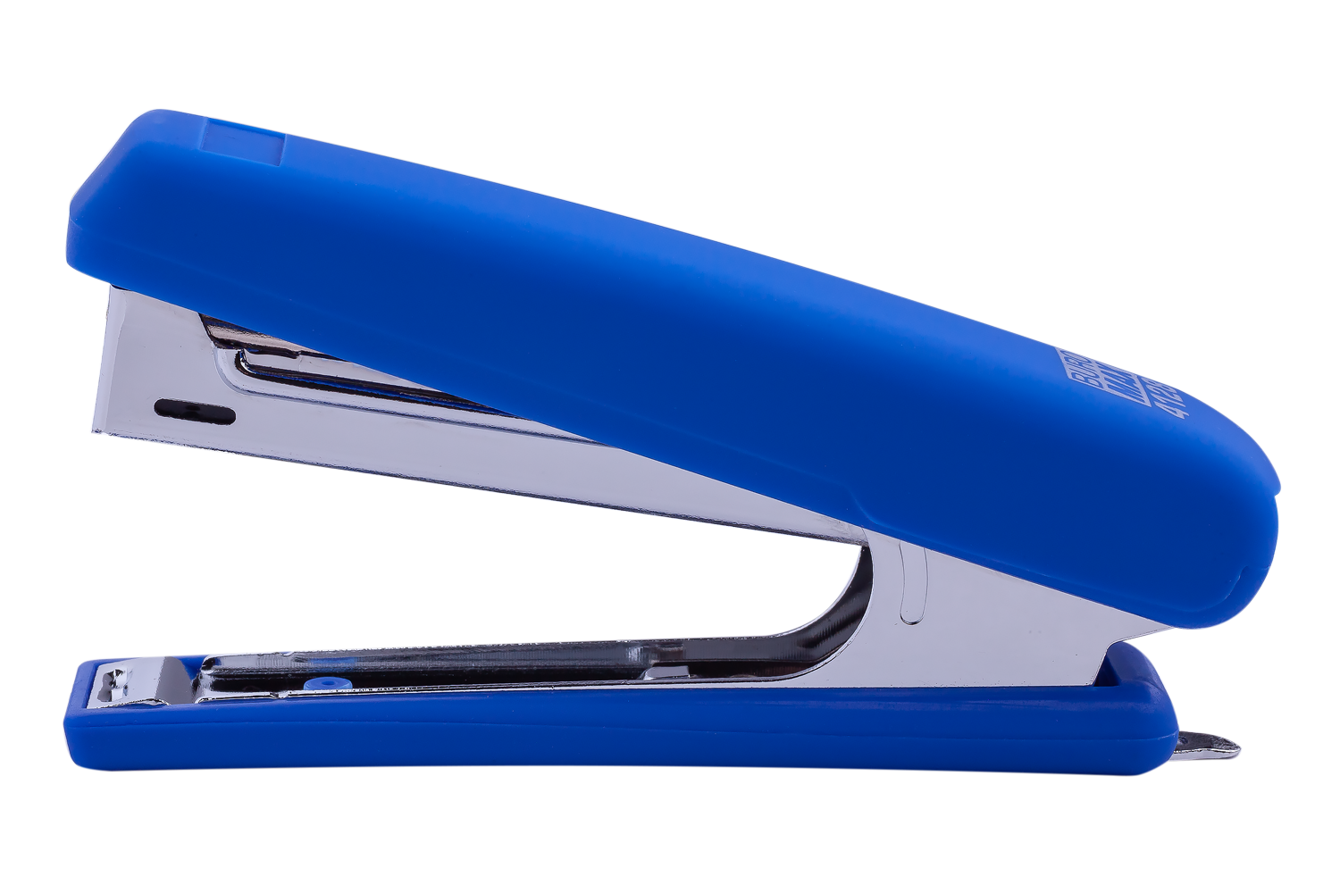 Степлер №10 12л Buromax ВМ.4128 -02 синій Rubber touch