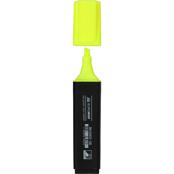 Маркер текстовий Buromax жовтий, BM.8902-08